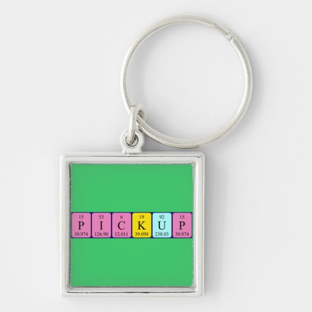 Porte-clés Clé de table périodique de récupération (Devant)