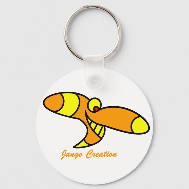 Porte-clés clé drôle par jangocreation (Recto)