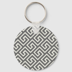 Porte-clés Clé grecque classique Carré Motif Swirl