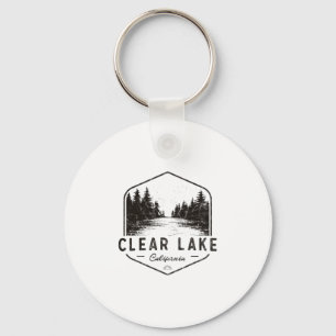 Porte-clés Clear Lake Californie Extérieur Vintage