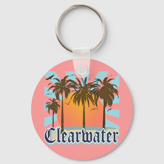 Porte-clés Clearwater Beach Floride FLA (Recto)