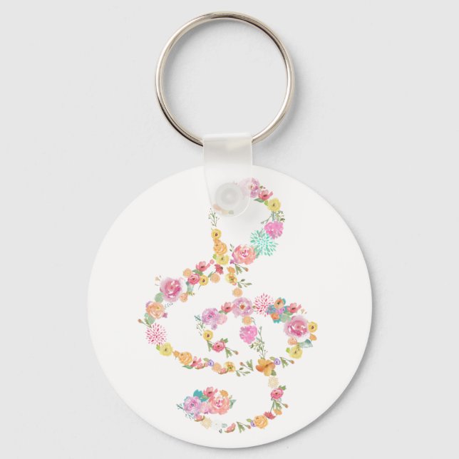 Porte-clés clef à treize fleurs (Recto)
