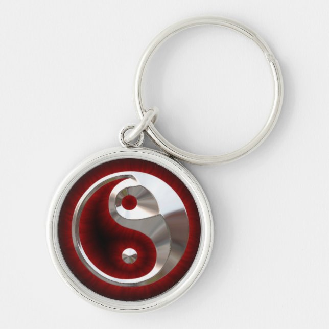 Porte-clés clés le ying et le yang de porte (Devant)