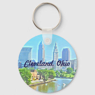 Porte-clés Cleveland, OH Photo Paint Riverview Porte - clé