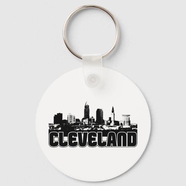 Porte-clés Cleveland Skyline (Recto)