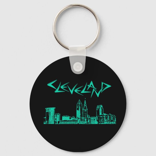 Porte-clés Cleveland Skyline (Recto)