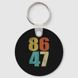 Porte-clés Clic Retro Vintage 80s Style 86 47 Anti Trump