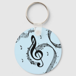Porte-clés Climacic G Clef Music Blue