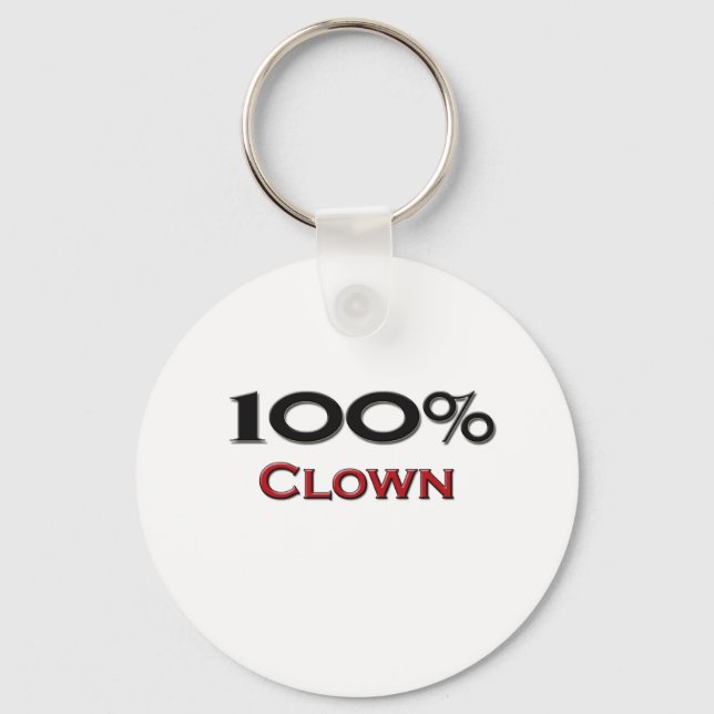 Porte-clés Clown à 100 % (Recto)