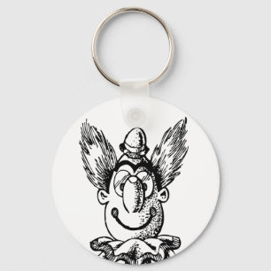 porte-clés clown vintage