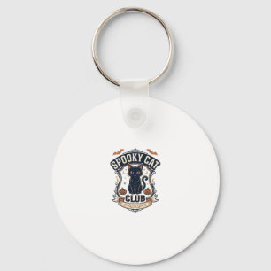 Porte-clés Club de Chat Effrayant Chat Halloween Chat Effraya