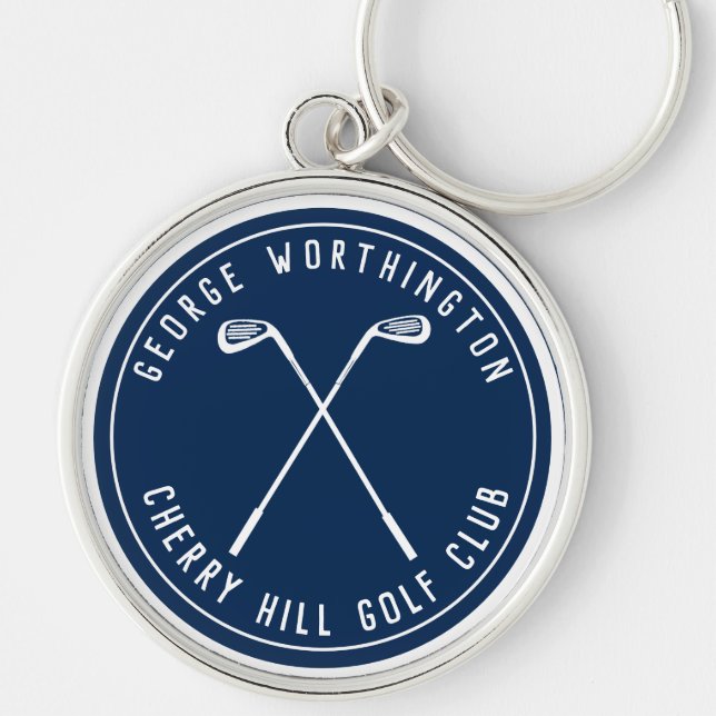 Porte-clés Club de golf classique personnalisé personnalisé m (Devant)