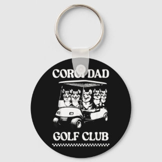Porte-clés Club de golf Corgi Dad Golf drôle de voiture balan