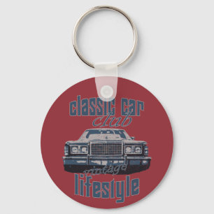 Porte-clés club de voiture classique vintage vieil amant voit