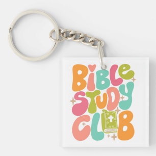 Porte-clés Club d'étude biblique Porte - clé acrylique coloré