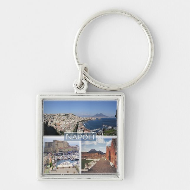 Porte-clés CMP030 NAPLES, MONT VESUVIUS, Italie, (Devant)