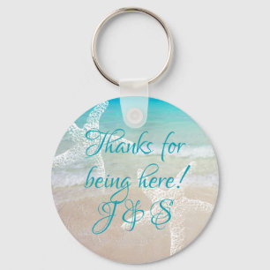Porte-clés Coastal Sea Stars Thank You Guests Favor