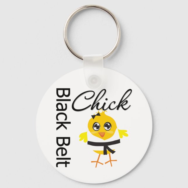 Porte-clés Coche ceinture noire (Recto)