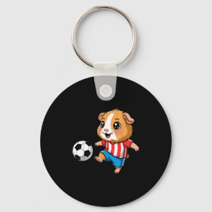 Porte-clés Cochon d'Inde jouant au football maillot cochon d'