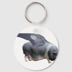 Porte-clés cochon volant