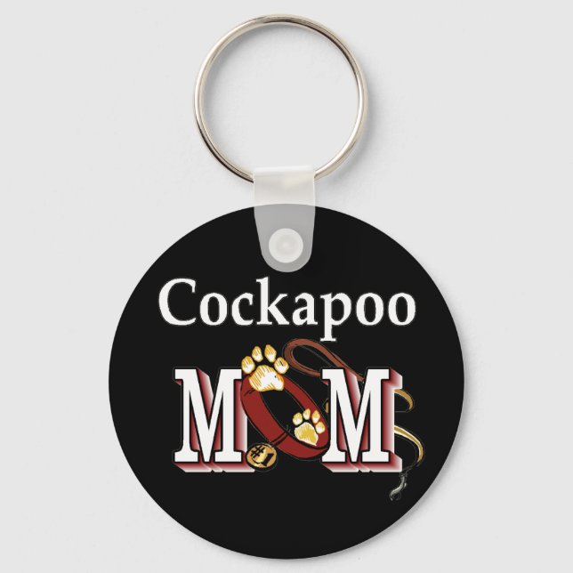 Porte-clés Cockapoo Chien Maman Cadeaux (Recto)
