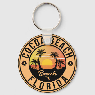Porte-clés Cocoa Beach Florida souvenir Vintage voyage de pla