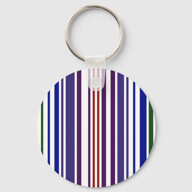 Porte-clés Code barre double arc-en-ciel (Recto)