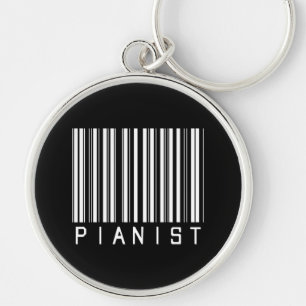 Porte-clés Code barres de pianiste