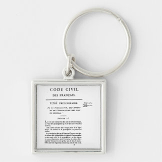 Porte-clés Code civil de porte - clé de la France