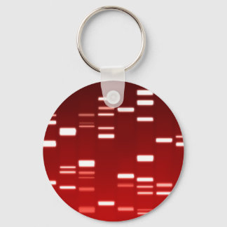 Porte-clés Code génétique ADN rouge
