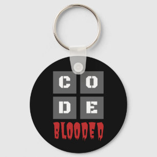 Porte-clés CODE programmeur informatique codée au sang Funny