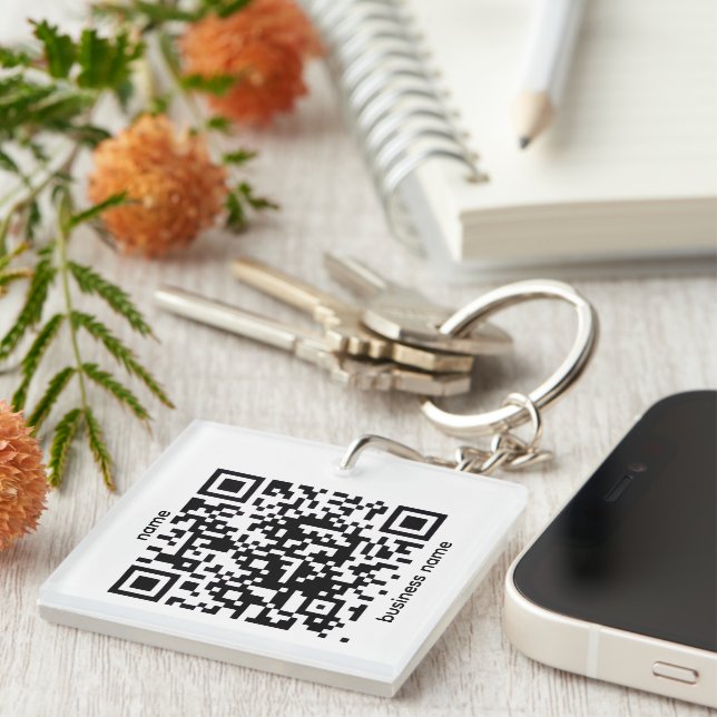 Porte-clés Code QR (Devant Droit)