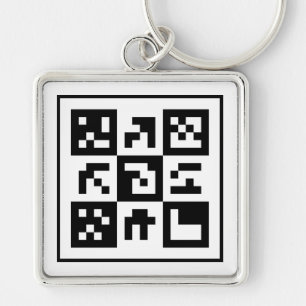 Porte-clés code qr