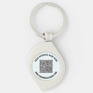 Porte-clés Code QR et texte personnalisé Cadeau promotionnel