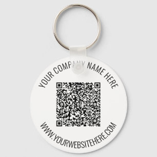 Porte-clés Code QR et texte personnalisé professionnel person