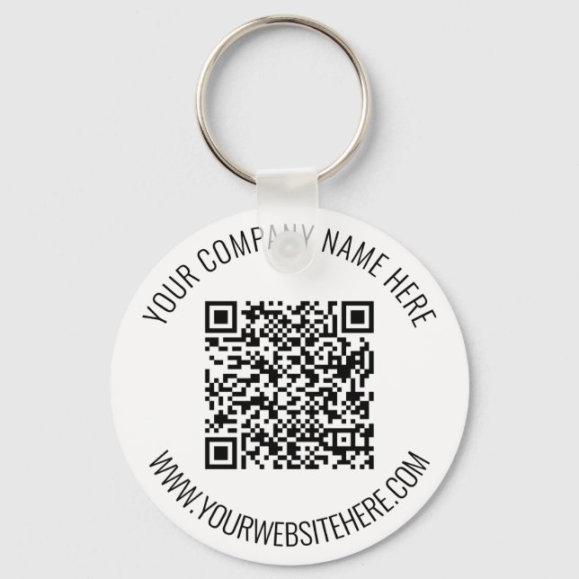 Porte-clés Code QR et texte personnalisé professionnel person (Recto)