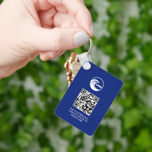 Porte-clés Code QR Logo Entreprise Professionnel B