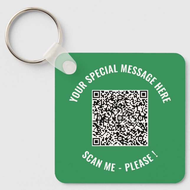 Porte-clés Code QR Message spécial Cadeau Porte - clé surpris (Recto)