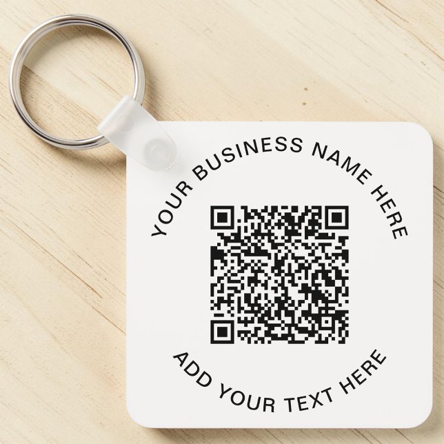Porte-clés Code QR ou logo promotionnel (QR Code or Logo Promotional Keychain)