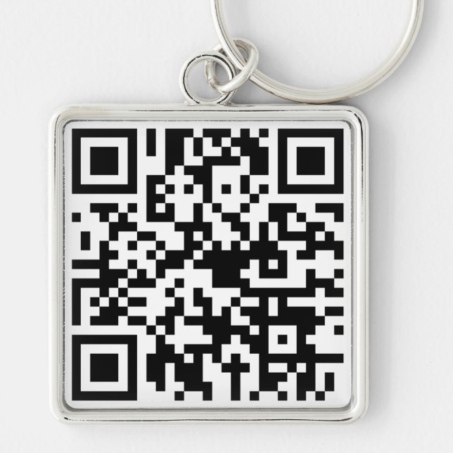 Porte-clés CODE QR personnalisé (Devant)