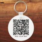 Code QR personnalisé Texte moderne Noir Blanc