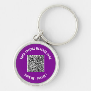 Porte-clés Code QR Votre Cadeau Surprise Texte Spécial Porte-