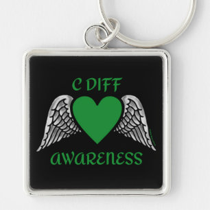 Porte-clés Coeur/ailes...C Diff