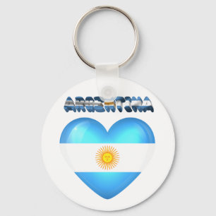 Porte-clés Coeur argentin