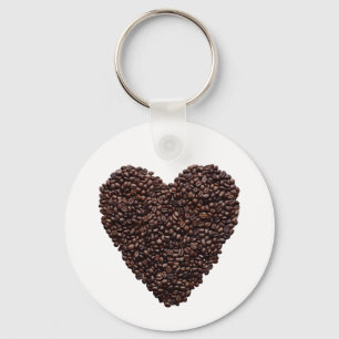 Porte-clés Coeur café
