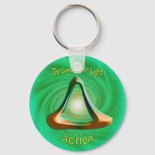 Porte-clés Coeur Chakra - Symbole d'action Porte - clé