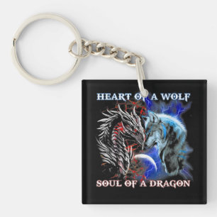 Porte-clés Coeur De L'Âme De Loup D'Un Dragon - Dragon Cool -