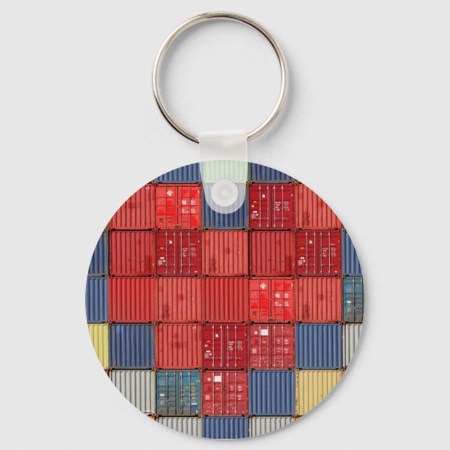 Porte-clés Coeur du conteneur d'expédition (Recto)