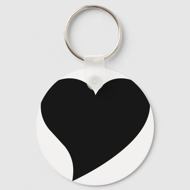 Porte-clés Coeur noir (Recto)