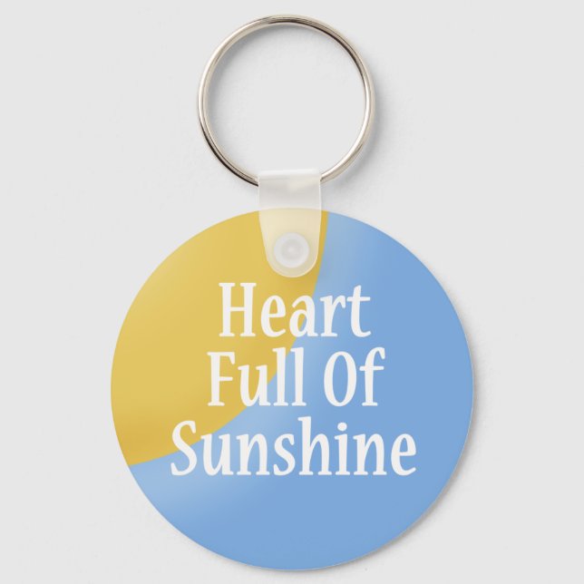 Porte-clés Coeur plein de soleil Porte - clé (Recto)